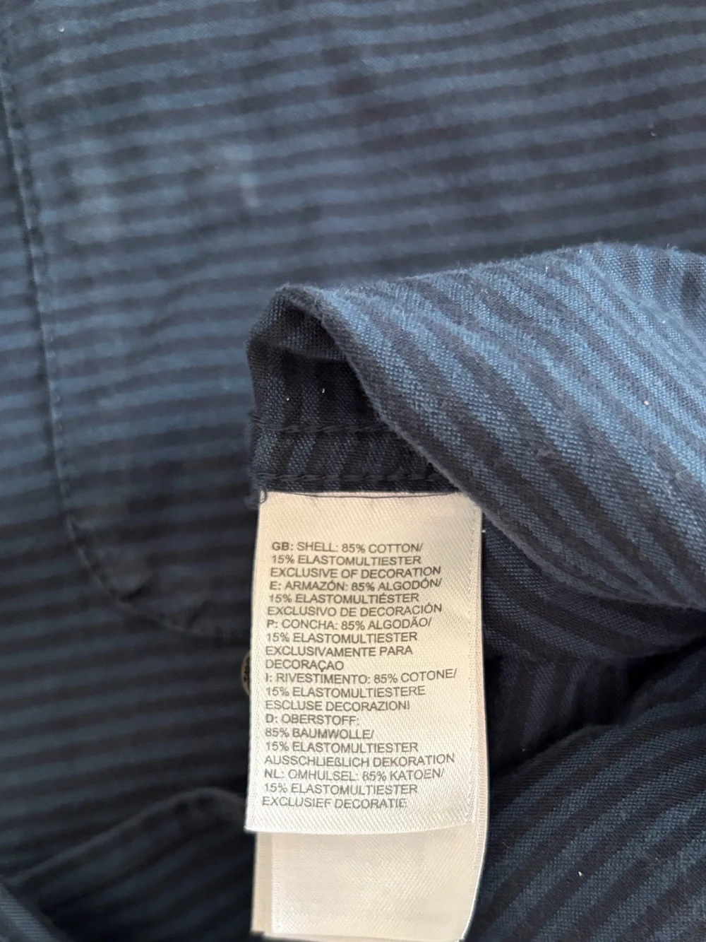The North Face Blue Long-Sleeve Striped Button-Up Shirt, Size: XL